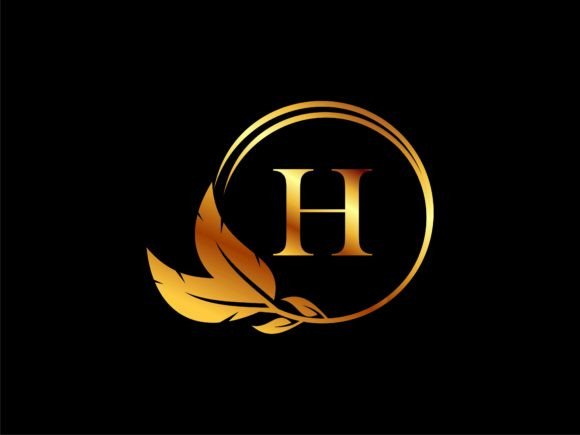 Download Golden Floral with Initial H Logo Design - Floral Collection