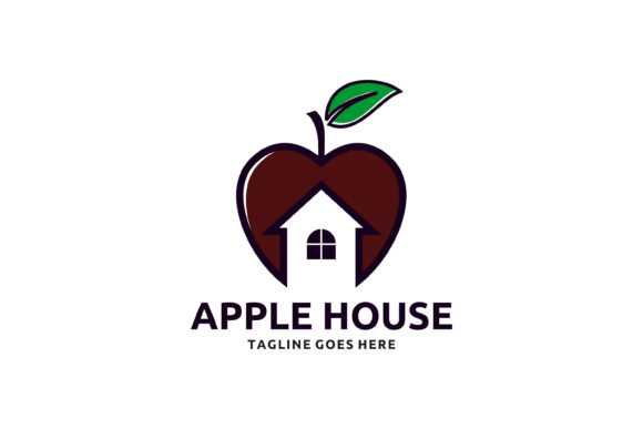 Download Apple House Minimalist Logo Design - Minimalist logo Collection