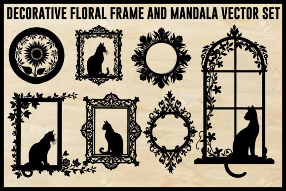 Download Vintage Floral Laser Cut Ornamental Fram - Floral Collection