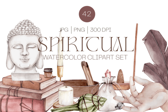 Download Watercolor Spirituality Accesories Set - Spirituality Collection