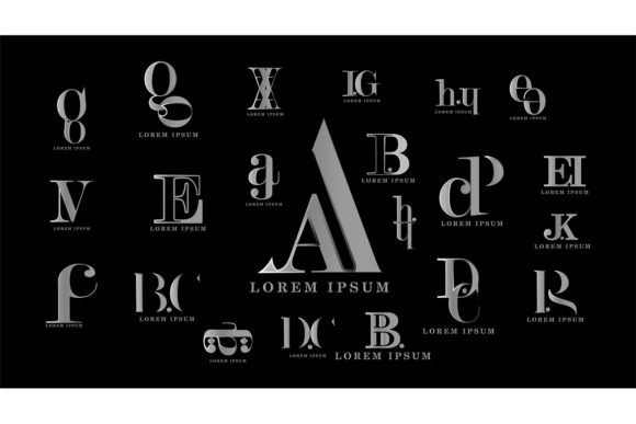 Download Alphabet Letter Merging Logo Collection. - Alphabet Collection