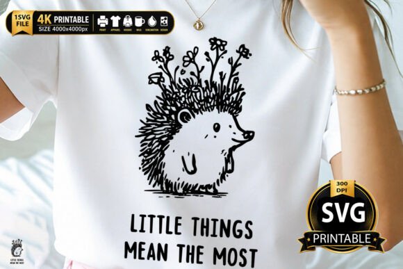 Download Little Things Hedgehog Floral Design - Floral Collection